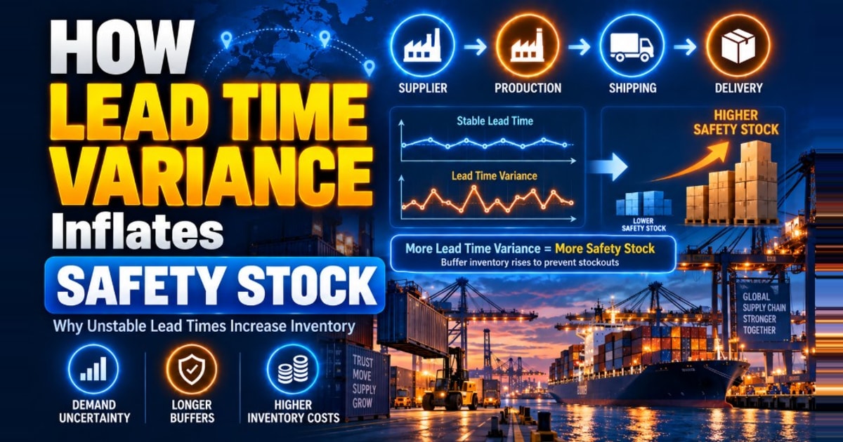 How Lead Time Variance Inflates Safety Stock
